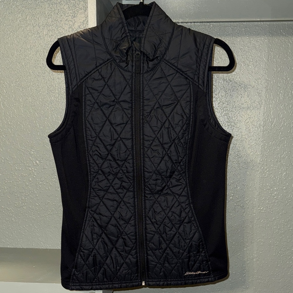 Eddie Bauer Women's Black Quilted Vest